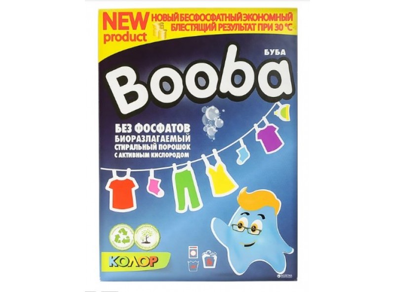 Порошок для прання Booba Color 350 г, к/к (97-009)